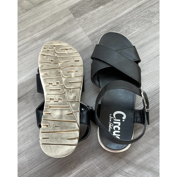 Circus Sam Edelman Womens Narcissa 9.5 Black Double Strap Buckle Sandals… - Picture 5 of 6